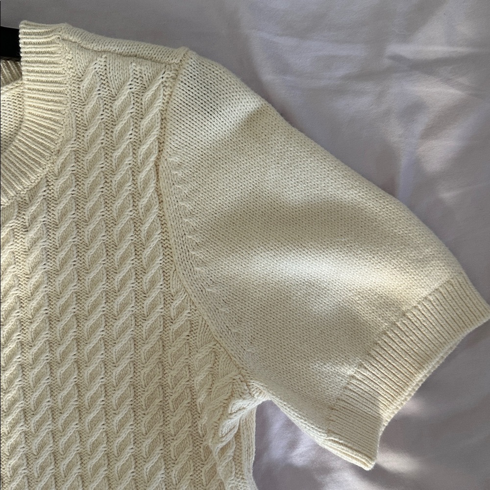 MICHAEL Michael Kors Cream Cable Knit Sweater - Picture 4 of 7
